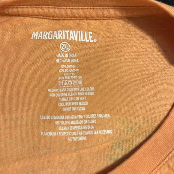 Margaritaville orange T-shirt with a pocket size XXL - Picture 3 of 5
